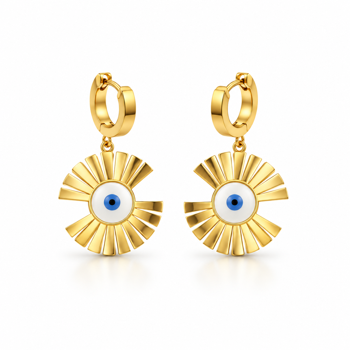 Evil eye earrings