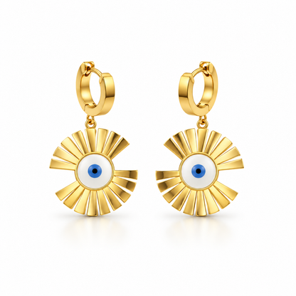 Evil eye earrings