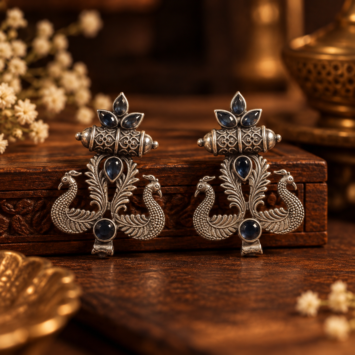 Mayura royal earrings