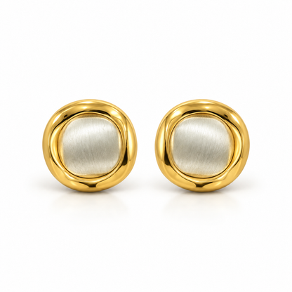 White gold hoops